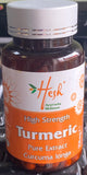 HESH Turmeric Curcumin 60 Capsules 500mg High Strength PREMIUM PRODUCTS NEW STOCK