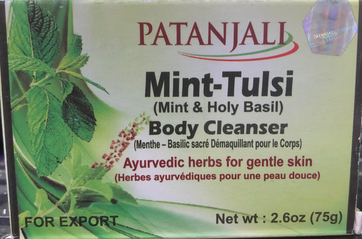 Patanjali Mint Tulsi Body Cleanser 75 gm export quality Ayurveda