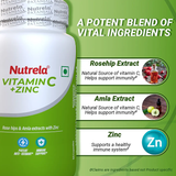 Patanjali Nutrela Vitamin C+zinc-60 Cap