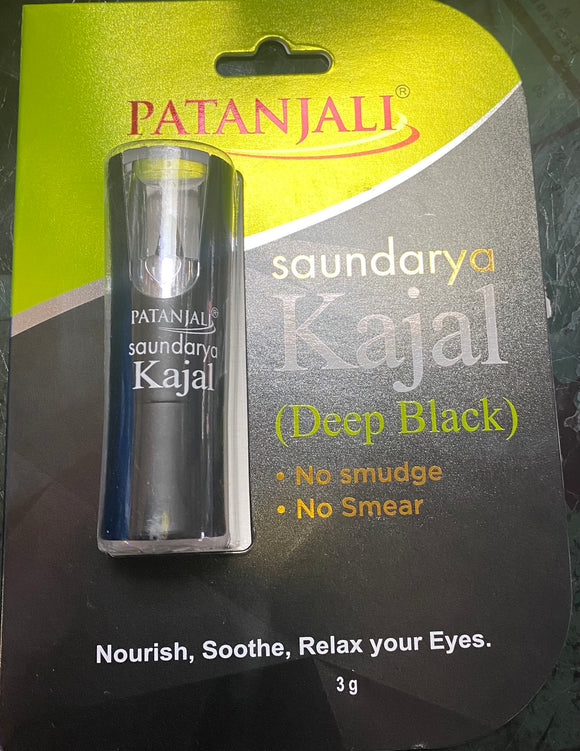 Patanjali Herbal Kajal (Eyeliner) Sticks No Smudge 3g EXPORT QUALITY
