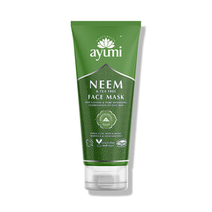 Ayumi Neem & Tea Tree Face Mask 100ml Pore Minimising Normal To Oily Skin