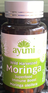 ayumi Moringa - 60 Capsules Rich in Vitamin C Superfood -Vegan UK new stock 3/26