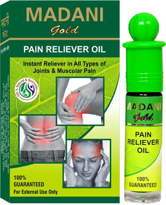 Madani Gold Medicated Oil for Cold Blocked Nose Muscle Pain Reliver Oil Roll On