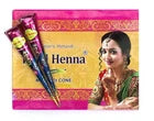 ORGANIC Henna Cone body art Mehandi Heena 12 CONS IN 1 BOX BEST RESULTS BEST QUALITY NEW STOCK