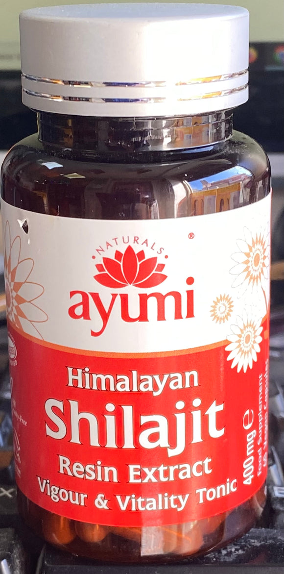 ayumi himalayan Shilajeet Capsule 500mg Extract Vegan 60 Capsules new stock 3/26