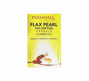 Patanjali Flax Pearl Veg Softgel 10 Capsules